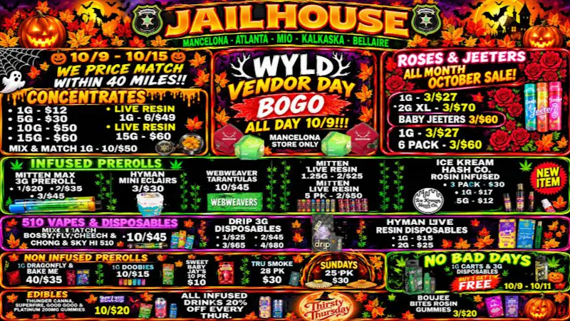 Jailhouse Cannabis - Mancelona 🍃Happy Friday From Jailhouse 🎃