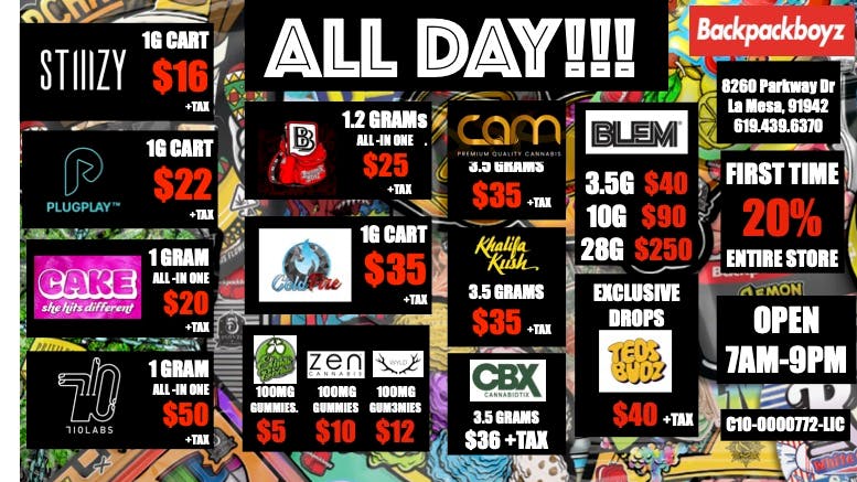 Backpack Boyz San Diego 🔥🔥DEALS ALL DAY EVERY DAY 🔥🔥