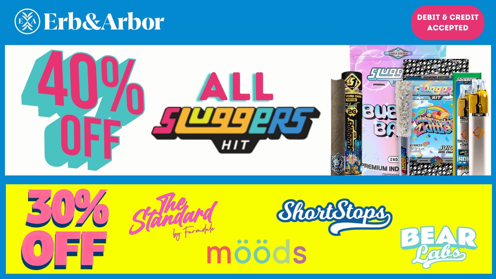Erb & Arbor 40% OFF SLUGGERS and more!