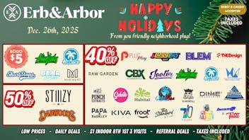 Erb & Arbor BOGO Alien Labs 8th! 50 or 40% OFF Most Brands!