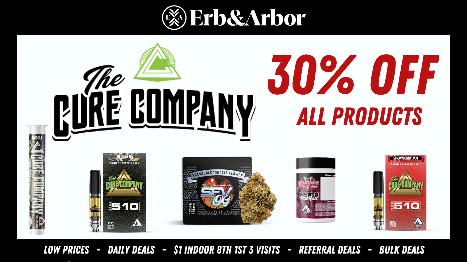 Erb & Arbor THE CURE COMPANY 30% OFF