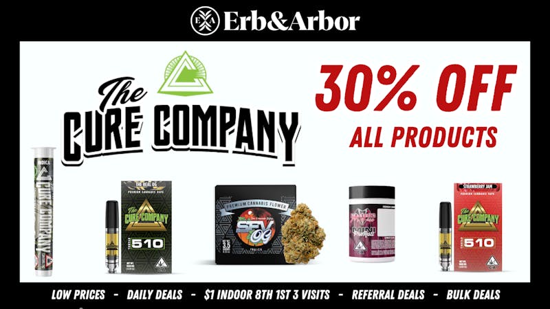 Erb & Arbor THE CURE COMPANY 30% OFF