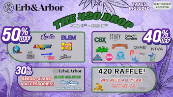 Erb & Arbor 420 DEALS! 50%OFF CBX, JEETER, BLEM- BOGOS & MORE!
