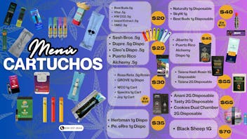 Gräs Cannabis Collection Menú de Cartuchos