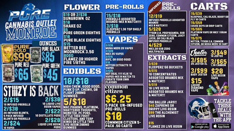 Pure Cannabis Outlet PRIMETIME SAVINGS 🏈 STIIIZY SALE