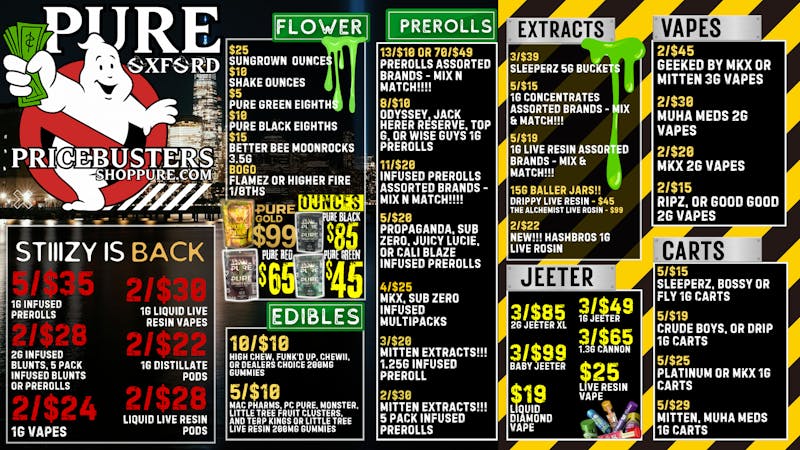 Pure Cannabis Outlet 👻🚫50% OFF DELI FLOWER | JEETER SALE👻🚫