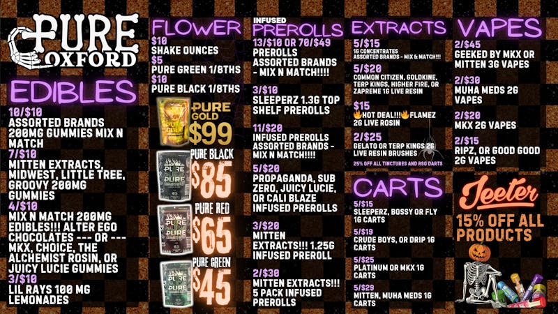 Pure Cannabis Outlet Delivery 50% OFF DELI FLOWER 🎃 $15 FLAMEZ 2G LIVE ROSIN