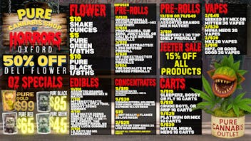 Pure Cannabis Outlet 🪴 50% OFF DELI FLOWER 🪴 JEETER SALE 🪴