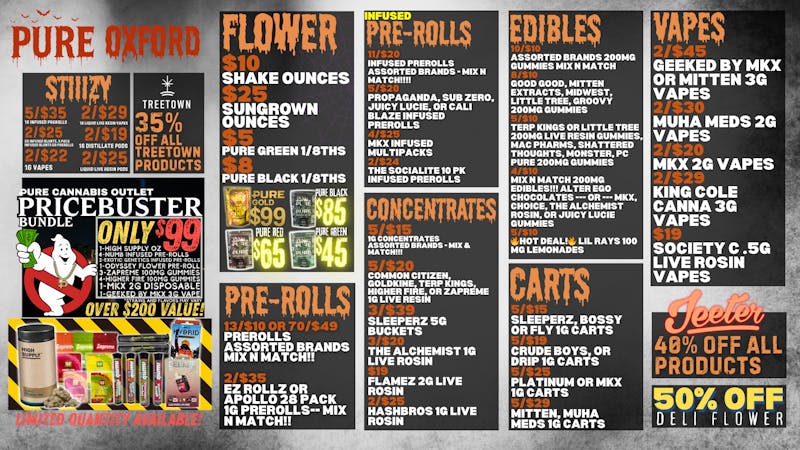 Pure Cannabis Outlet 👻🎃50% OFF DELI FLOWER👻🎃