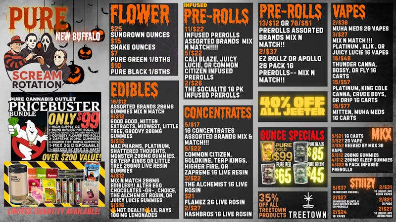 Pure Cannabis Outlet - New Buffalo 👻 TREETOWN SALE 🎃 MKX SALE!!!!
