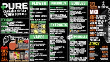Pure Cannabis Outlet - New Buffalo ⋆₊ JEETER 40% OFF!!!!! HYMAN SALE