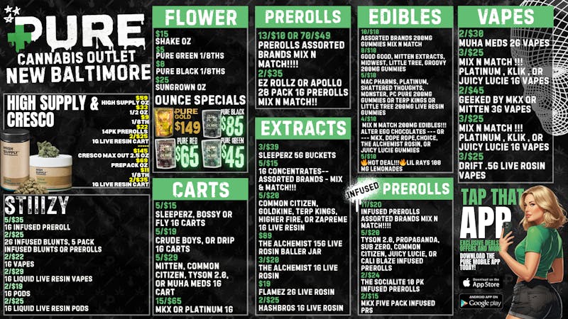 PURE St.Clair - Delivery 🍃 HIGH SUPPLY AND CRESCO SALE 🍂