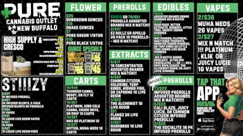 Pure Cannabis Outlet - New Buffalo 🍯 5/$17 ASSORTED CONCENTRATES 1G 🍯