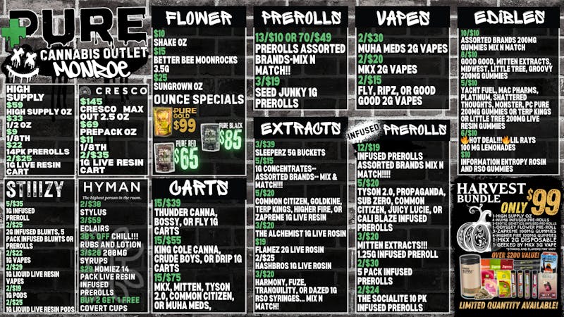 Pure Cannabis Outlet 🍂 $99 HARVEST BUNDLE 🍁