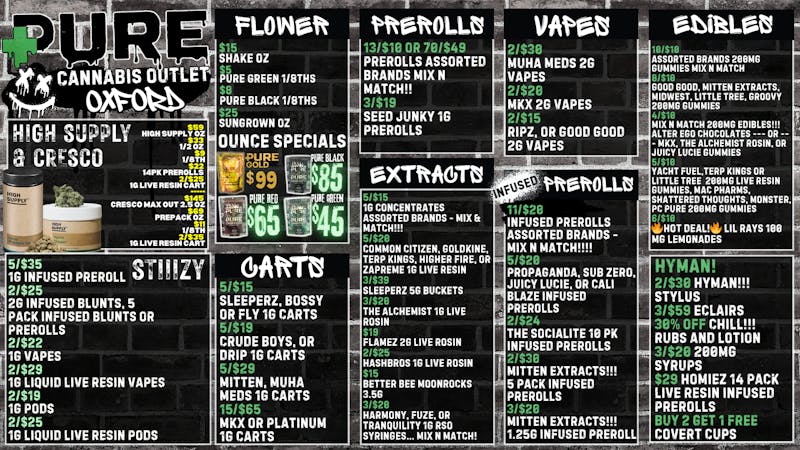 Pure Cannabis Outlet Delivery HYMAN SALE!!! 🍃 STIIIZY SALE