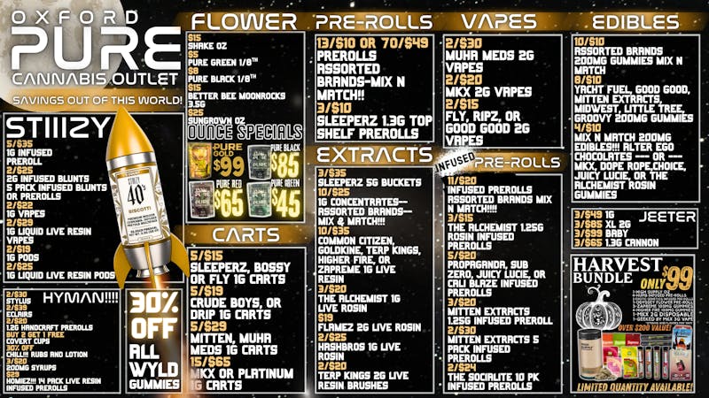 Pure Cannabis Outlet 10/$10 200 MG EDIBLES 🪐 OUT OF THIS WORLD DEALS