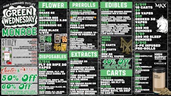 Pure Cannabis Outlet ITS GREEN WEDNESDAY MY DUDES