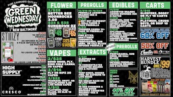 PURE New Baltimore GREEN WEDNESDAY SALE