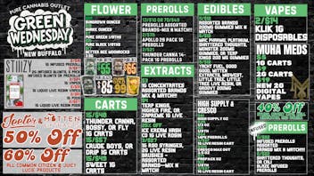 Pure Cannabis Outlet - New Buffalo 🍃ITS GREEN WEDNESDAY 🍃 MY DUDES 🍃