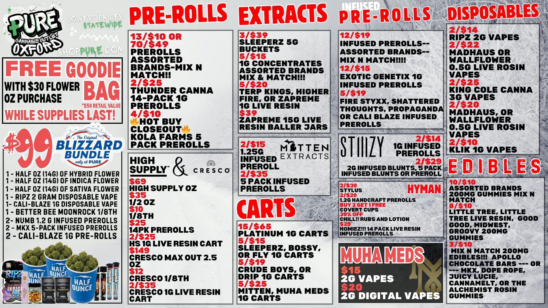 Pure Cannabis Outlet ❄️HYMAN SALE ❄️50% OFF DELI❄️
