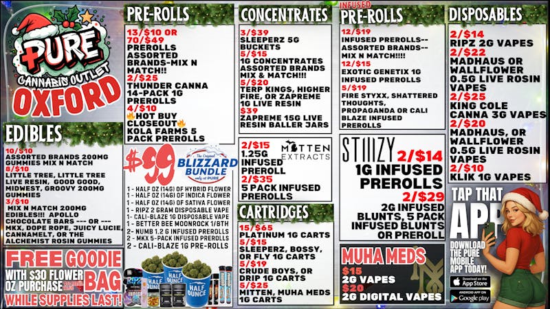 Pure Cannabis Outlet SAVE ON THE 🎄 THIS HOLIDAY