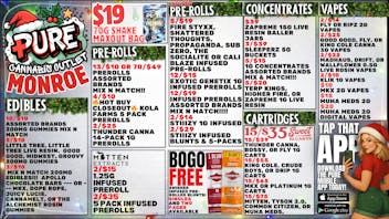 Pure Cannabis Outlet 🎄 BOGO SWISHER BLUNTS 🎄 15/$35 CARTS 🎄