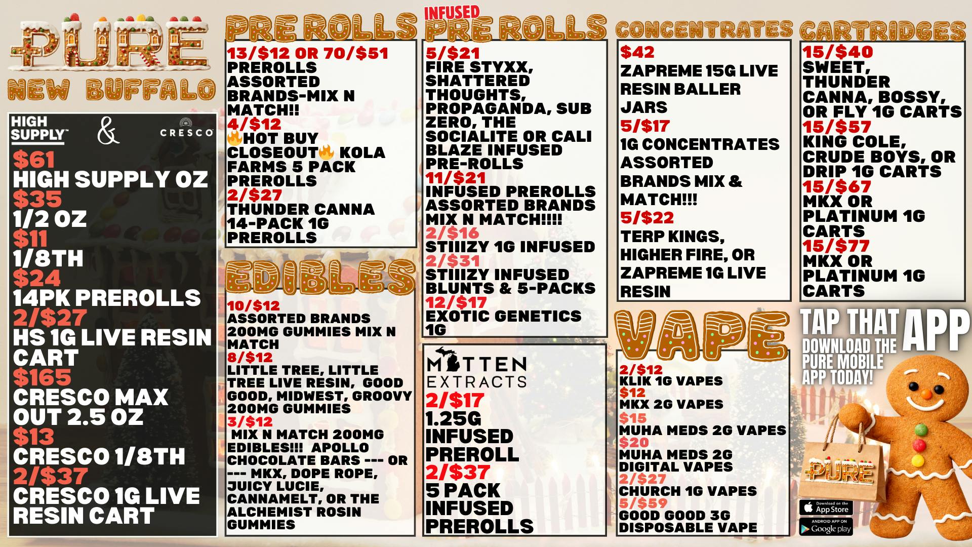 Pure Cannabis Outlet - New Buffalo ❄️HIGH SUPPLY AND CRESCO SALE❄️