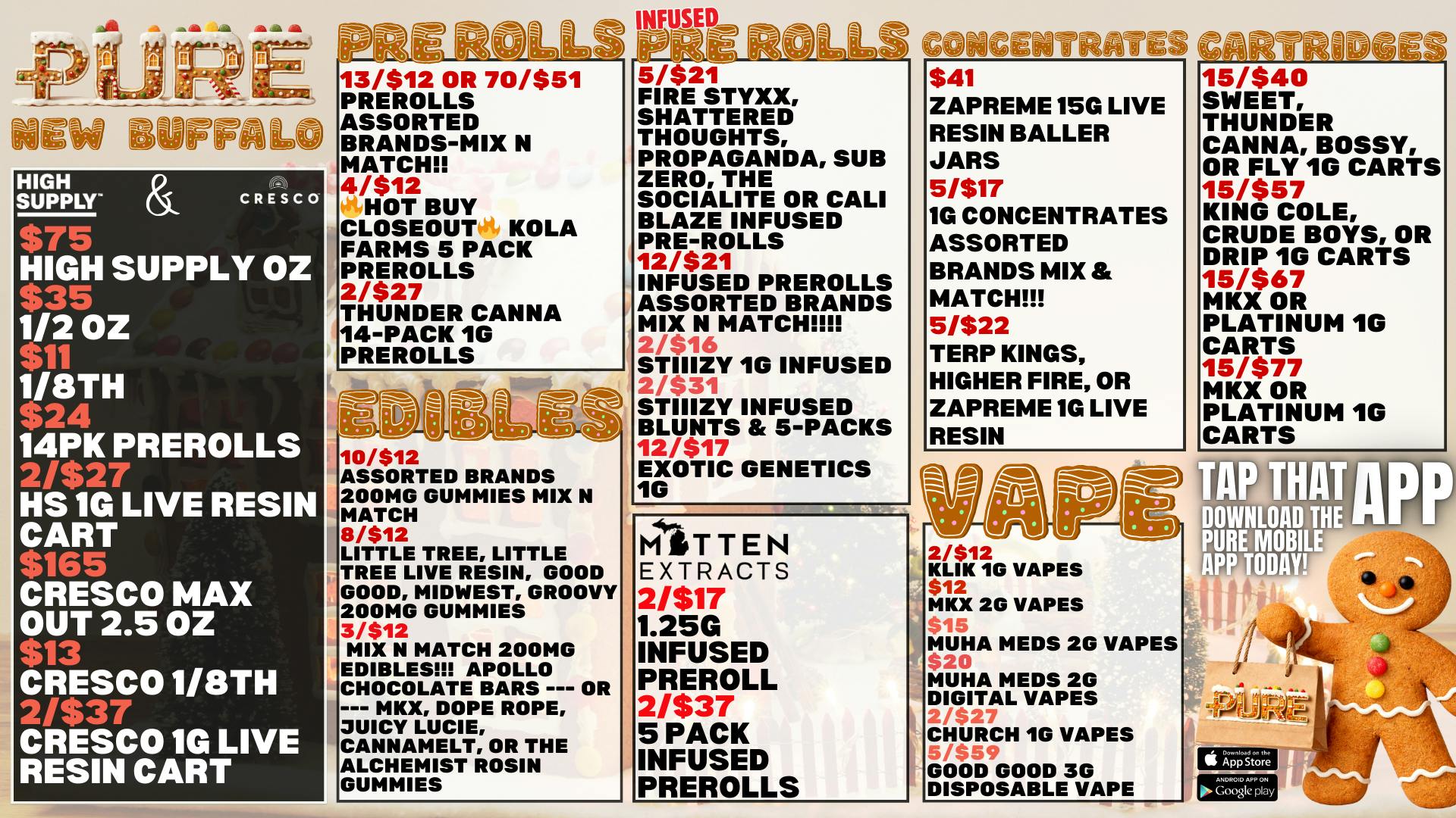 Pure Cannabis Outlet - New Buffalo ❄️HIGH SUPPLY AND CRESCO SALE❄️