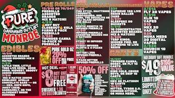 Pure Cannabis Outlet 15/$35 1G CARTS | 20% OFF PURE GOLD | $49 BUNDLE!