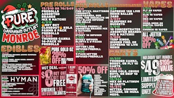 Pure Cannabis Outlet ❄️HOLIDAY SAVINGS ALL WEEKEND ❄️ 50% OFF JEETER