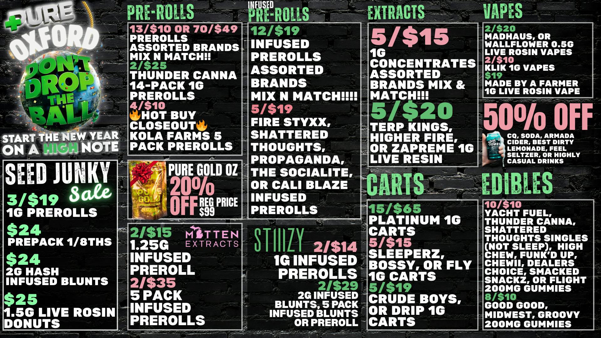 Pure Cannabis Outlet 🎉 SEED JUNKY SALE 🎉