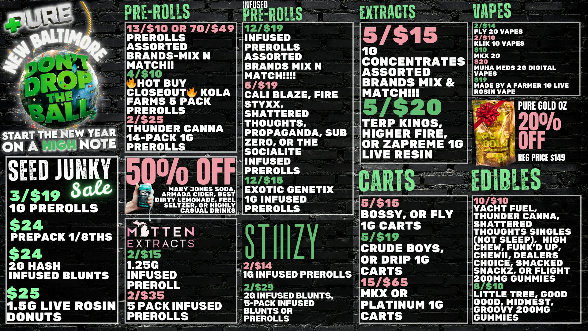 PURE New Baltimore 🎉 MITTEN EXTRACTS SALE 🎉
