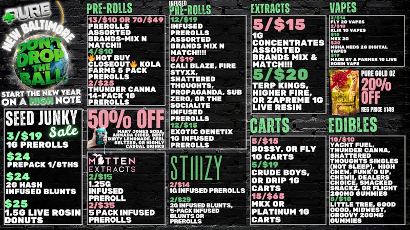 PURE New Baltimore 🎉 MITTEN EXTRACTS SALE 🎉