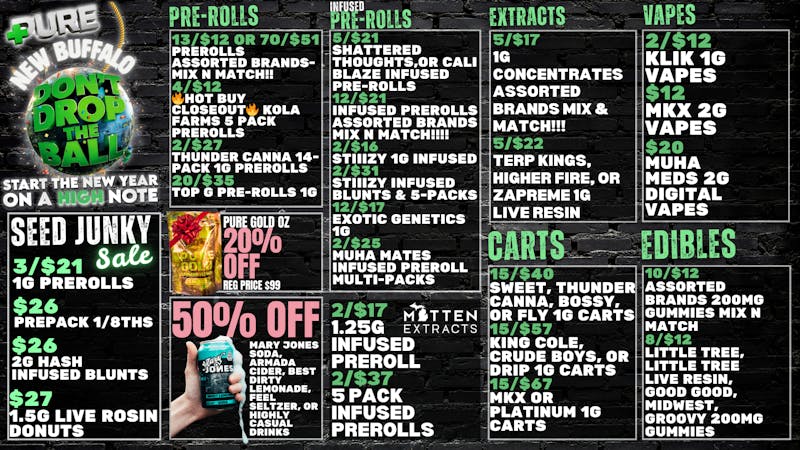 Pure Cannabis Outlet - New Buffalo 🎉SEED JUNKY SALE!!!🎉