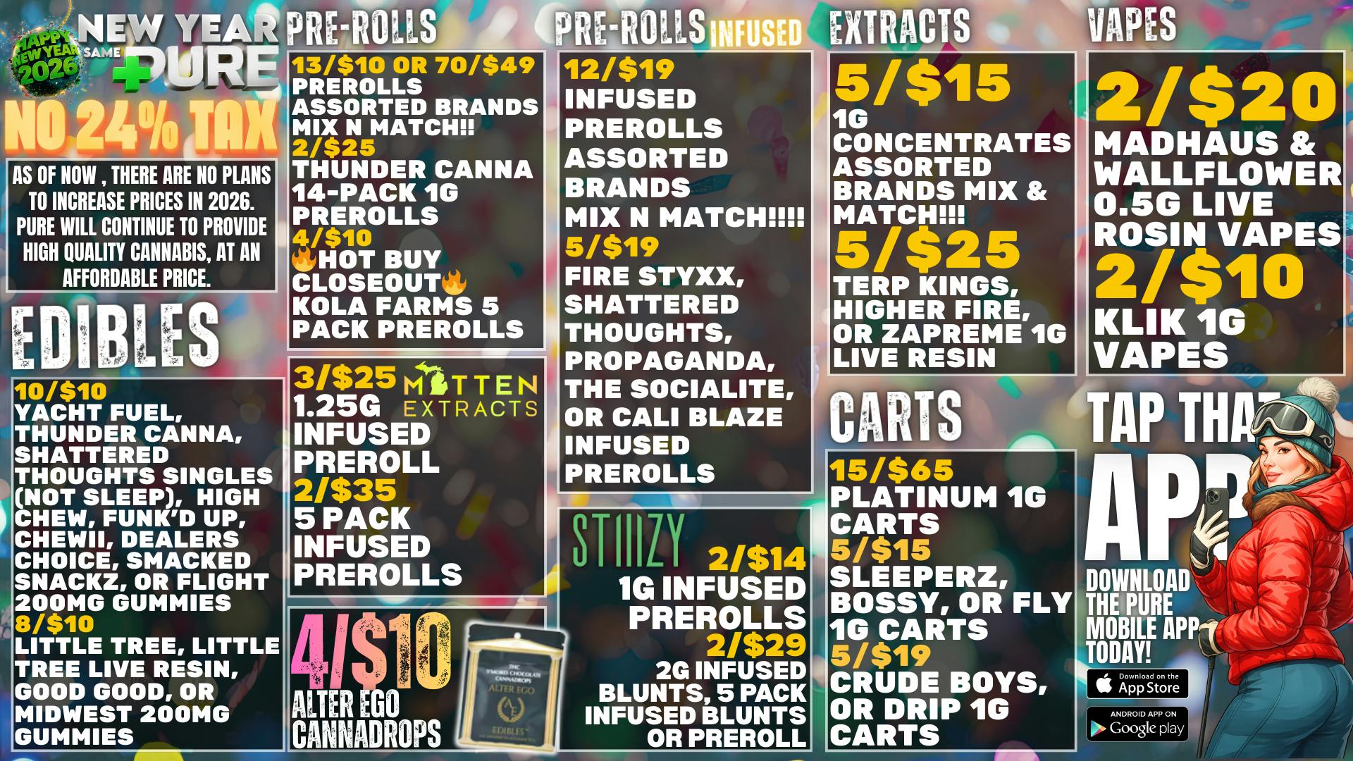 Pure Cannabis Outlet Delivery 🎉NO NEW 24% TAX AT PURE 🎉