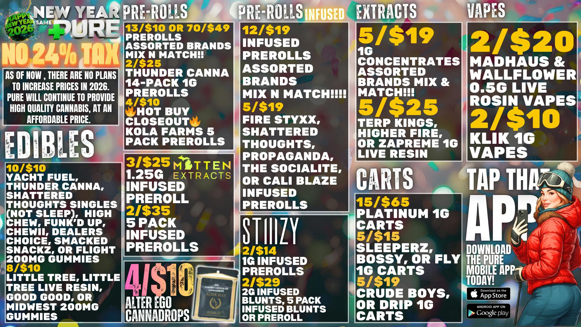 Pure Cannabis Outlet Delivery 🎉NO NEW 24% TAX AT PURE 🎉