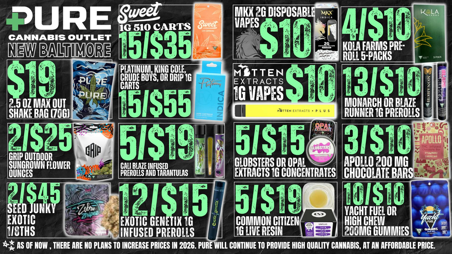 PURE New Baltimore 🎉 $19 MAX OUT SHAKE BAG (70G) 🎉