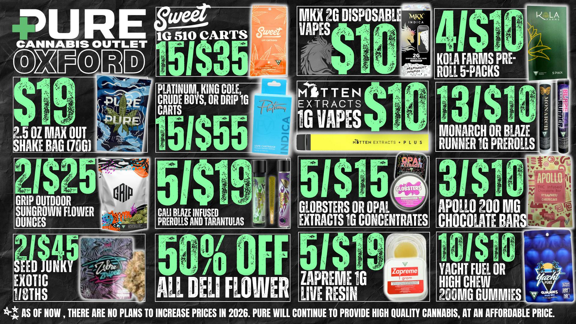 Pure Cannabis Outlet 50% OFF DELI 🎉 $19 MAX OUT SHAKE BAG 70 GRAMS 🎉