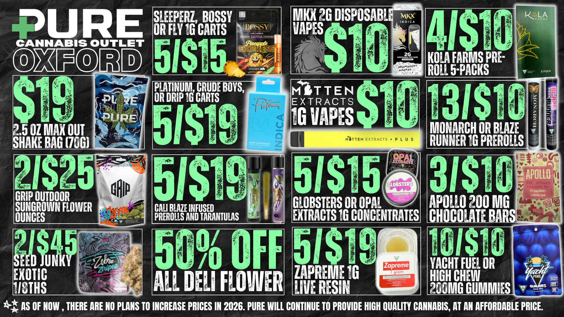 Pure Cannabis Outlet 50% OFF DELI 🎉 $19 MAX OUT SHAKE BAG 70 GRAMS 🎉