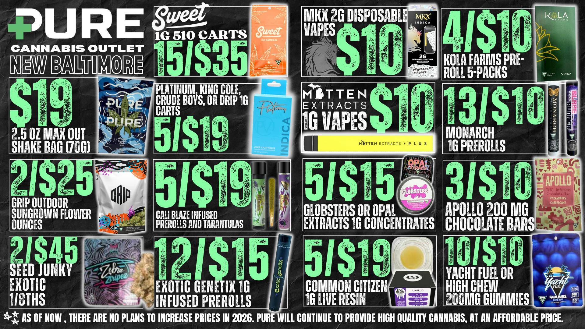 PURE New Baltimore 🎉 $19 MAX OUT SHAKE BAG (70G) 🎉