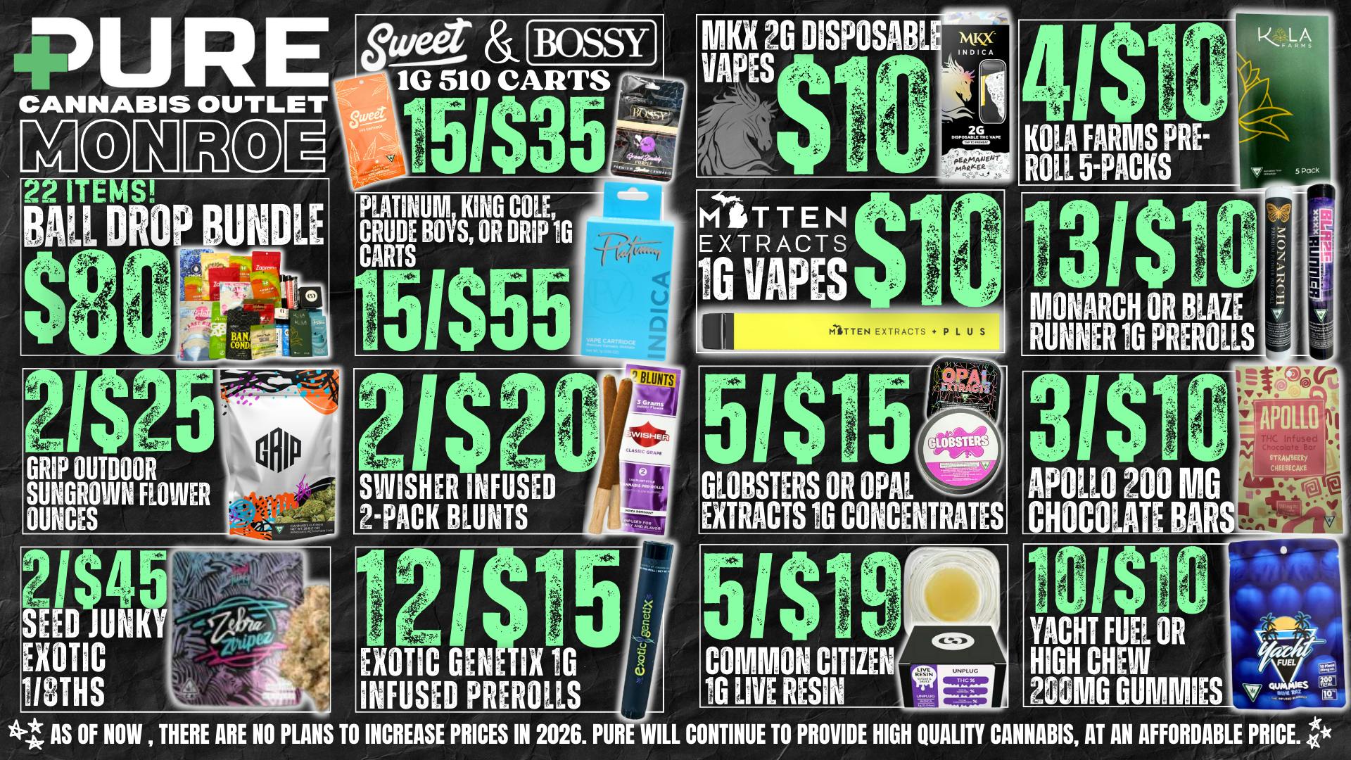 Pure Cannabis Outlet 🎉 $80 BALL DROP BUNDLE - 22 ITEMS 🎉