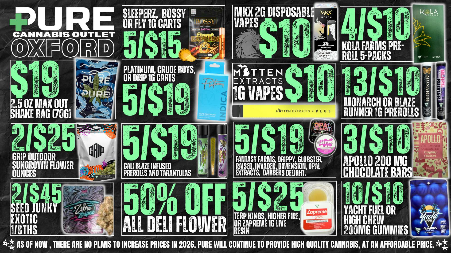 Pure Cannabis Outlet 50% OFF DELI 🎉 $19 MAX OUT SHAKE BAG 70 GRAMS 🎉