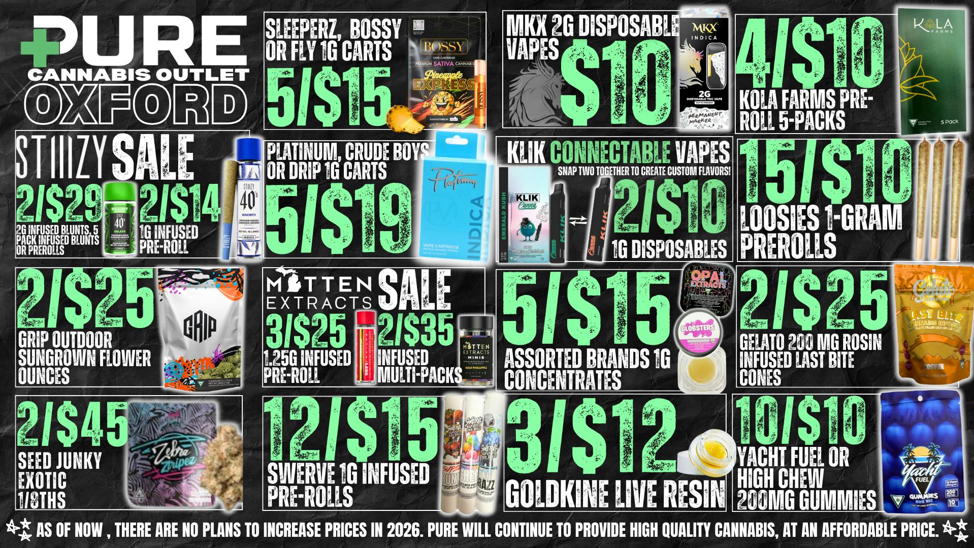 Pure Cannabis Outlet Delivery MITTEN INFUSED PRE ROLL SALE 🎉STIIIZY SALE 🎉