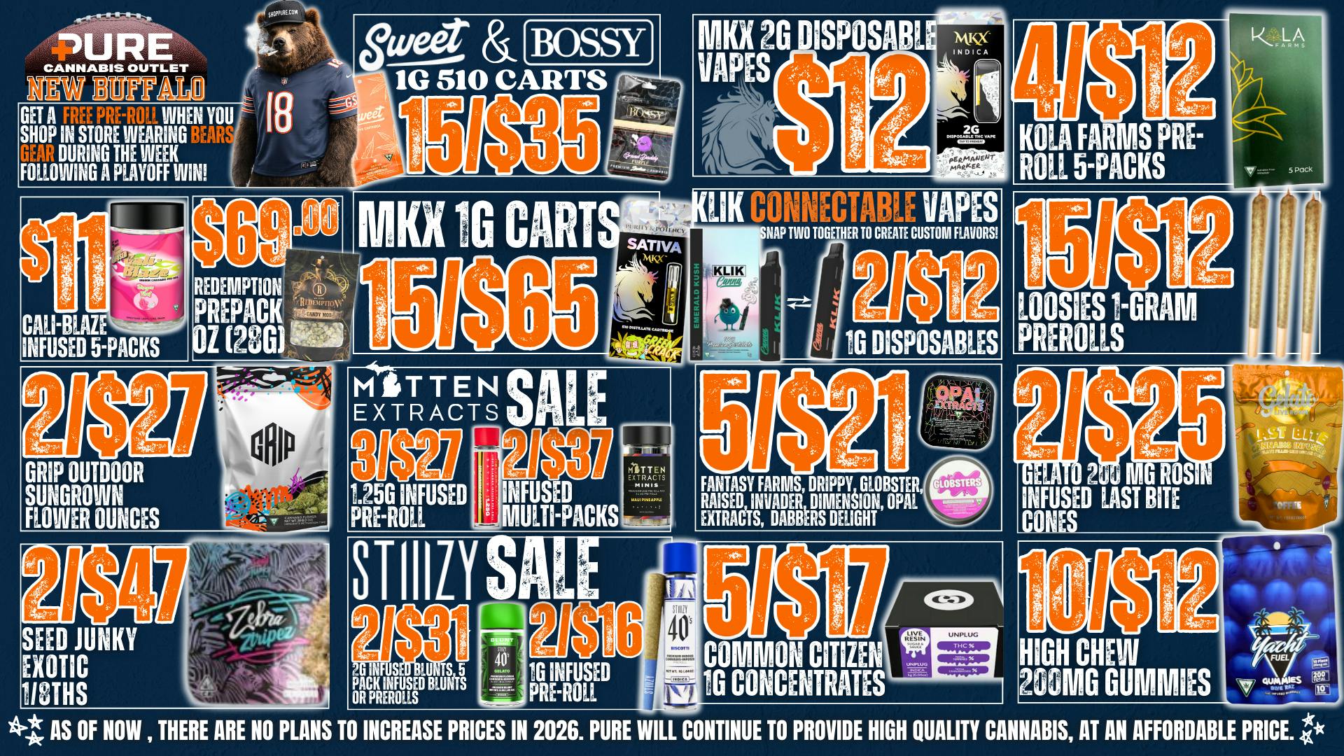 Pure Cannabis Outlet - New Buffalo 🐻⬇️ AND GET 🍃⬆️🍃