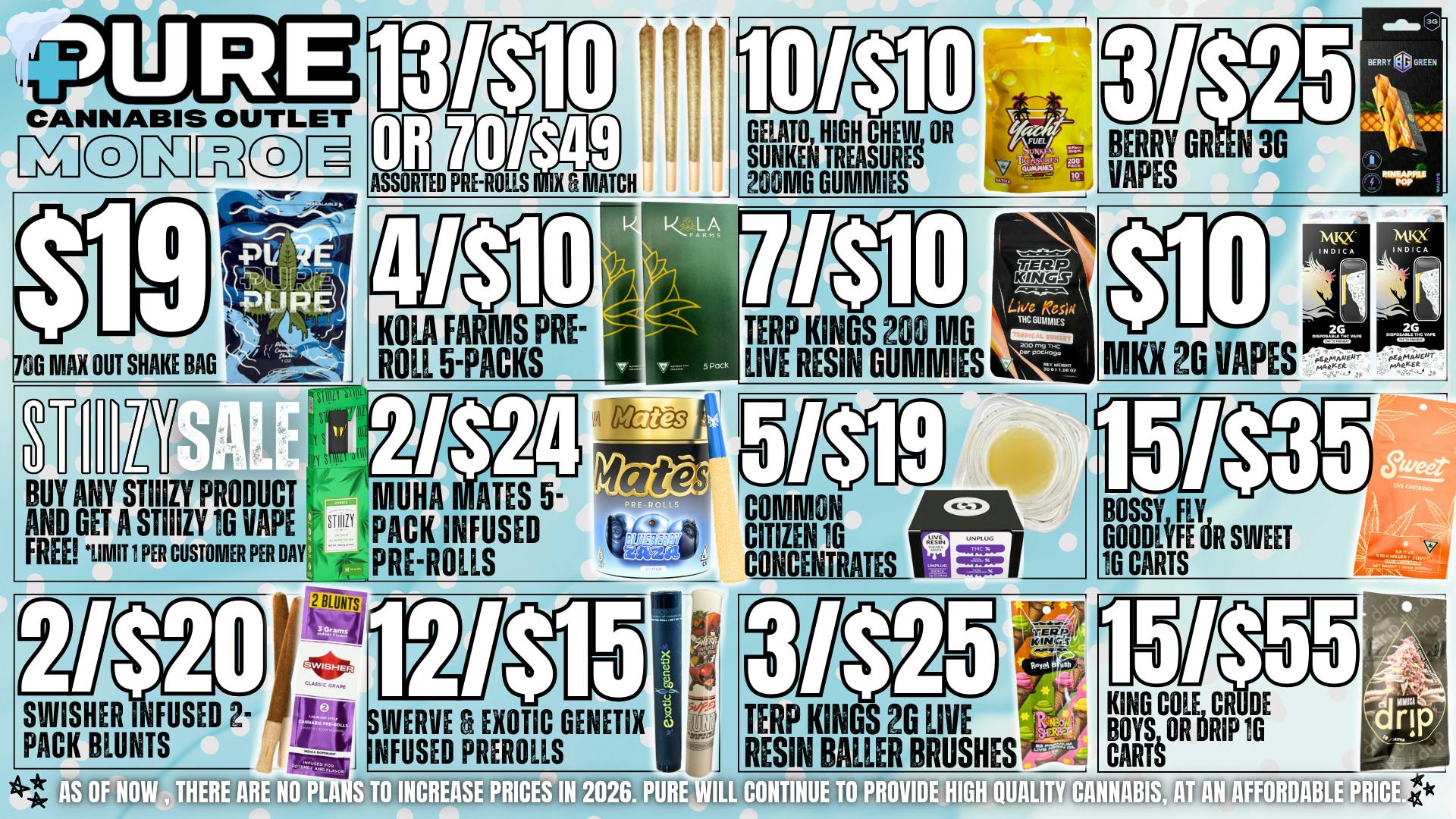 Pure Cannabis Outlet ITS 🧊 OUT BUT OUR DEALS ARE 🔥🧊