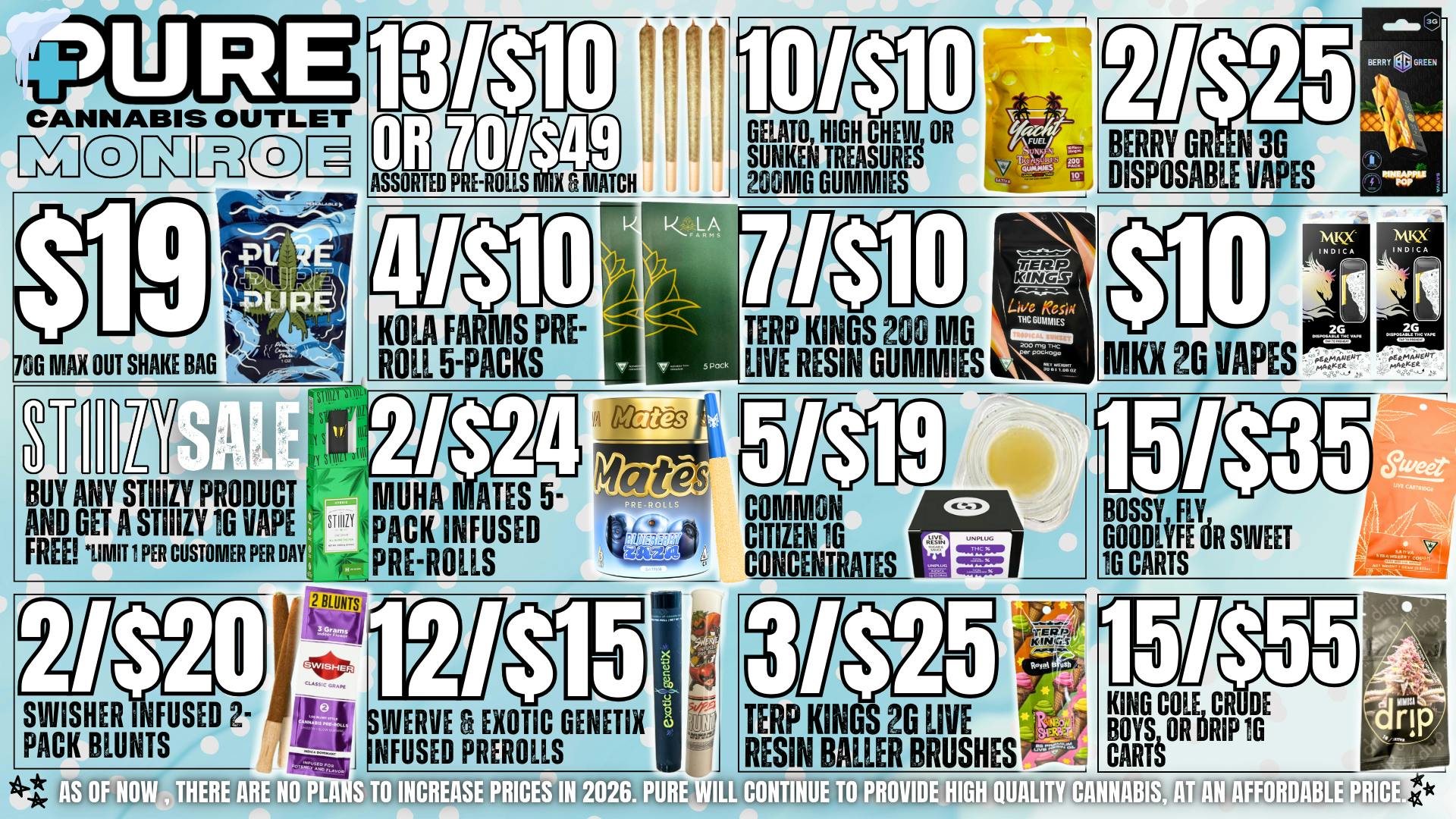 Pure Cannabis Outlet ITS 🧊 OUT BUT OUR DEALS ARE 🔥🧊