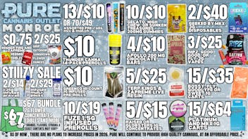 Pure Cannabis Outlet NO 24% TAX INCREASE ❄️