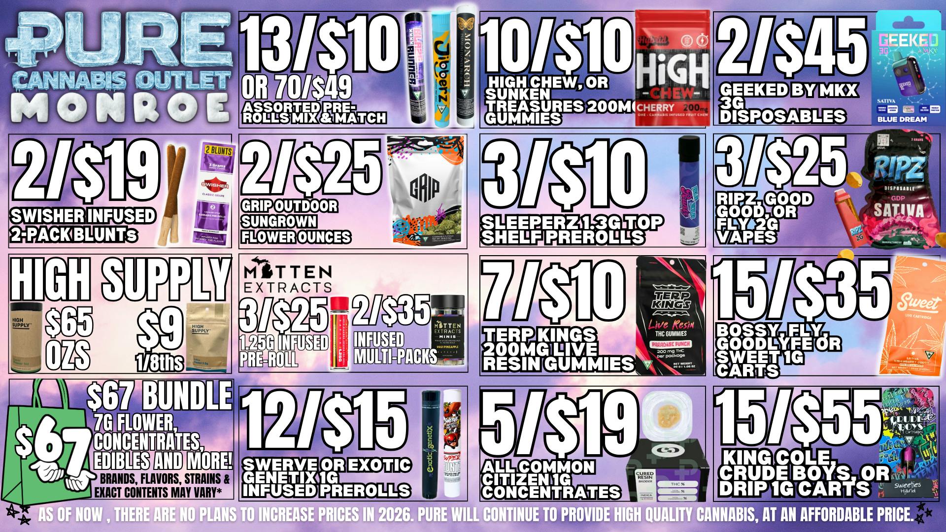 Pure Cannabis Outlet 🌨️ NO 24% TAX INCREASE 🌨️