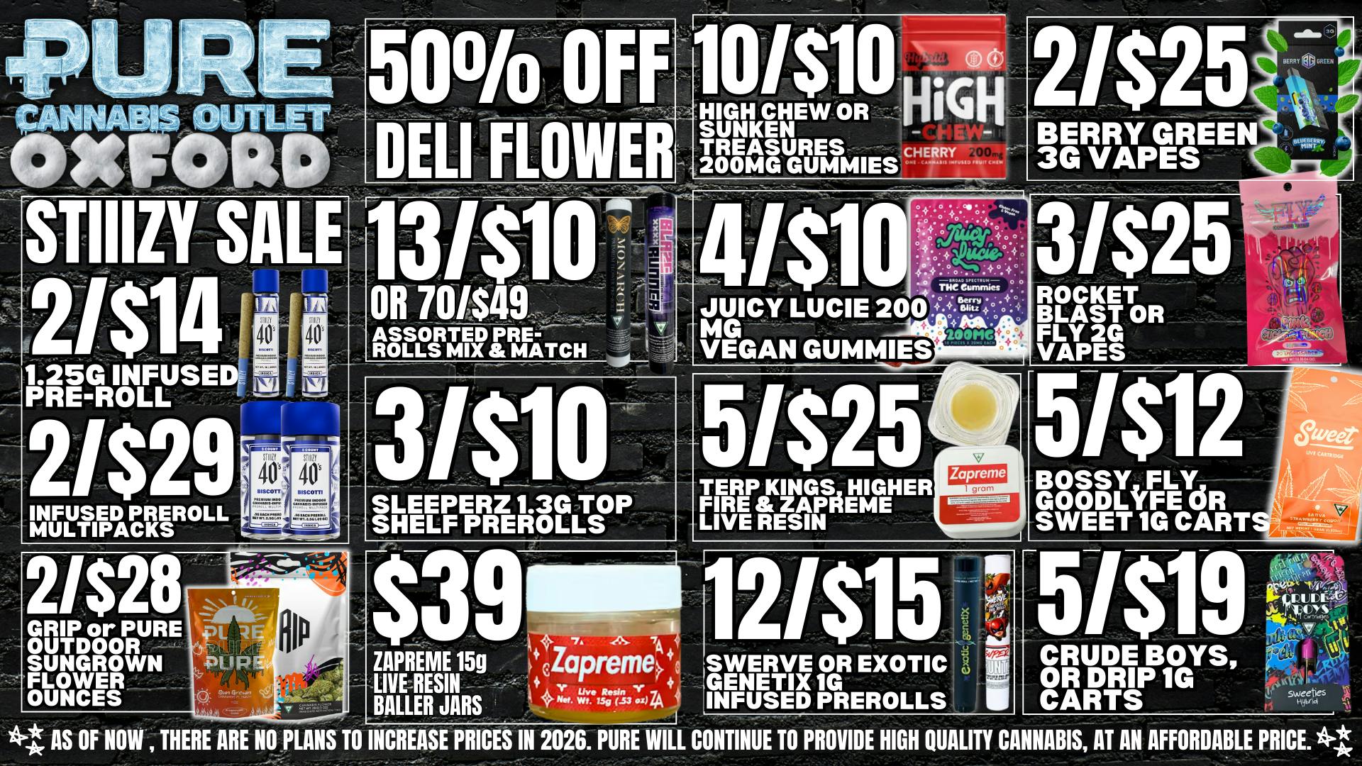 Pure Cannabis Outlet 🌨️ NO 24% TAX INCREASE 🌨️