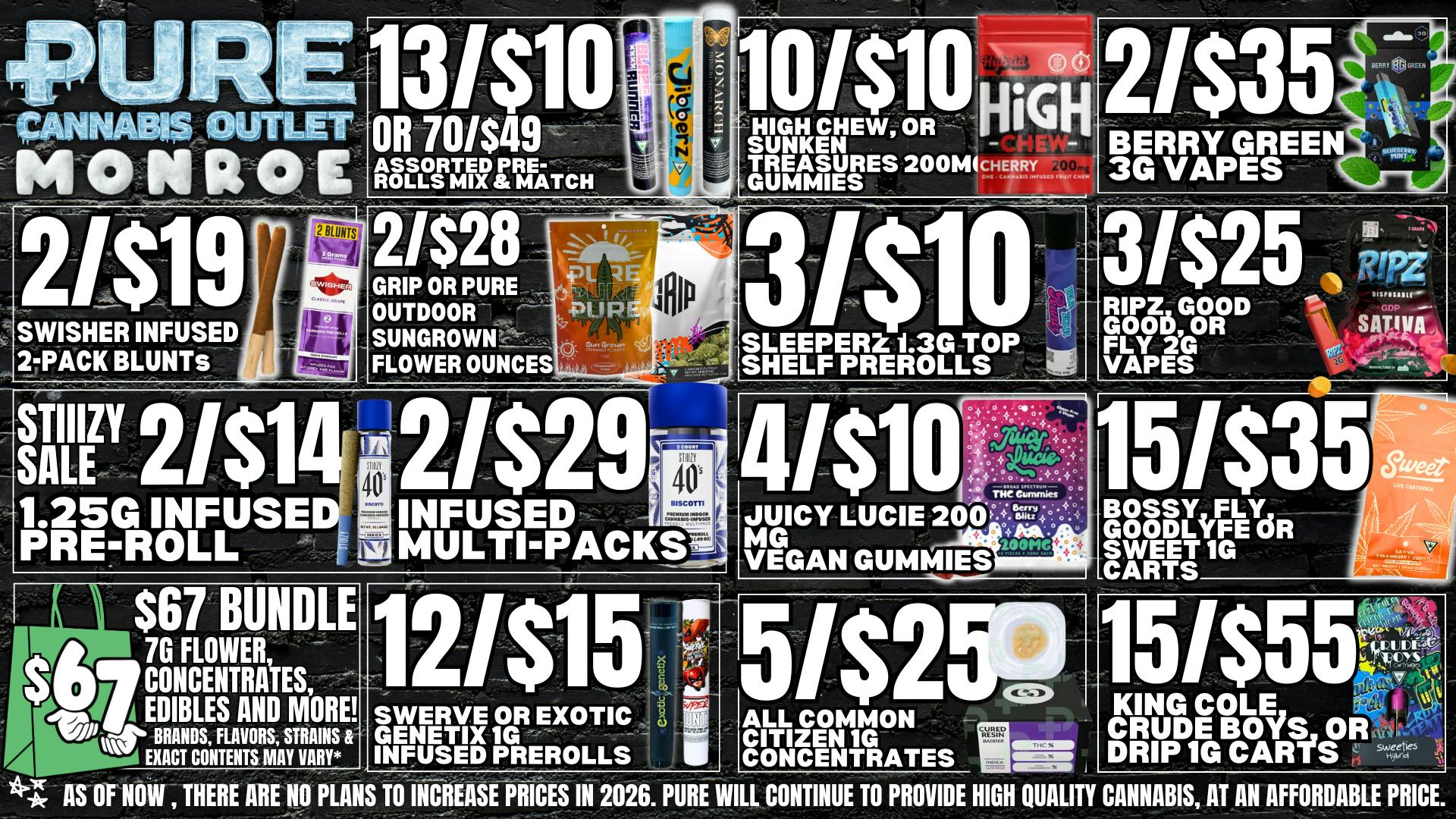 Pure Cannabis Outlet 🌨️ NO 24% TAX INCREASE 🌨️